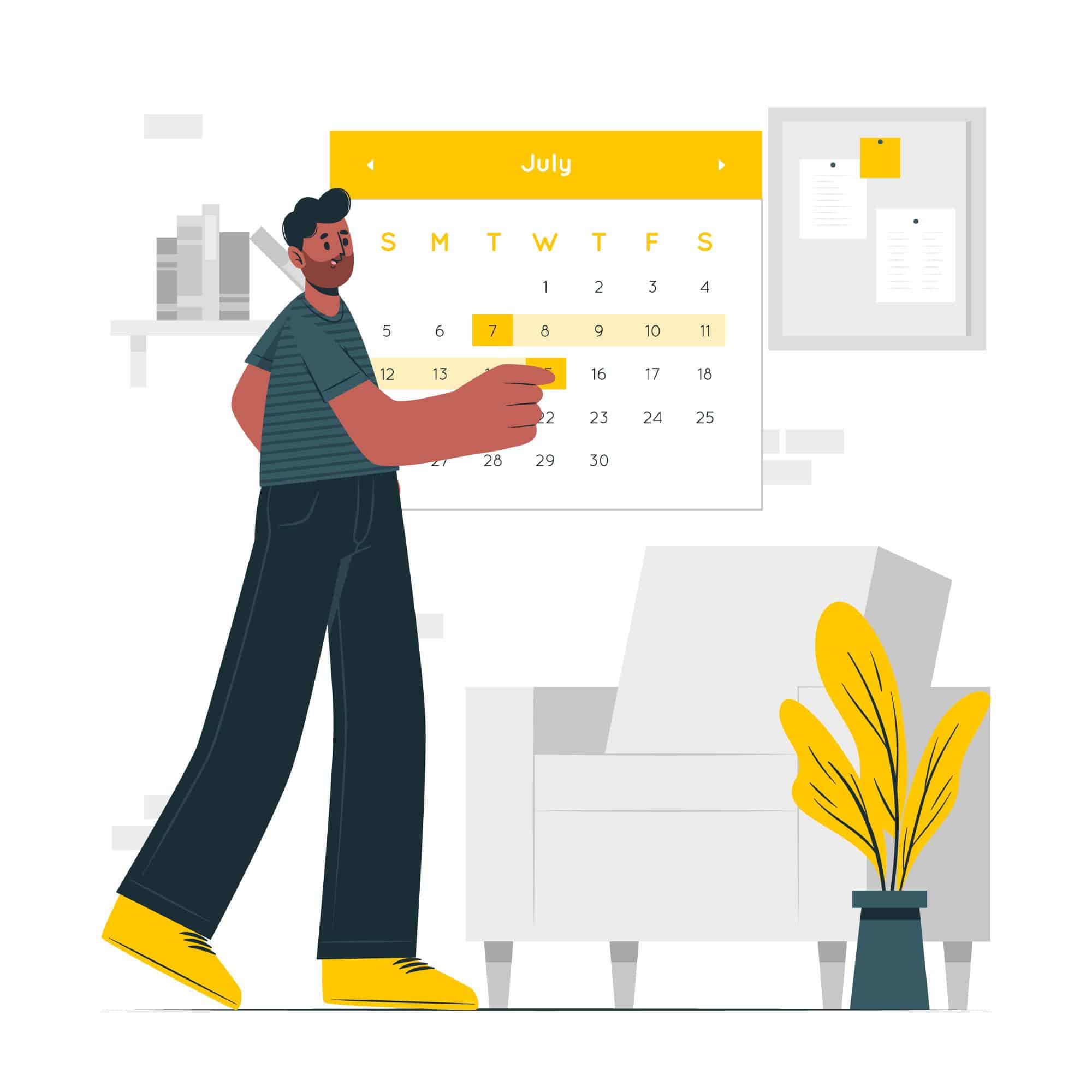 Website calendar booking system