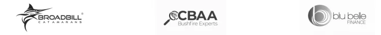 Broadbill Catamarans, CBAA Bushfire Experts, Blu Belle Finance