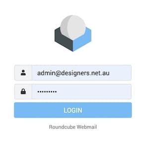 cPanel Webmail screen